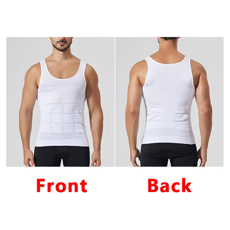 Transform Your Physique with Our Men's Slimming Compression Vest - Ultimate Waist Trainer for Weight Loss and Belly Control